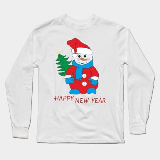 Snowman Long Sleeve T-Shirt